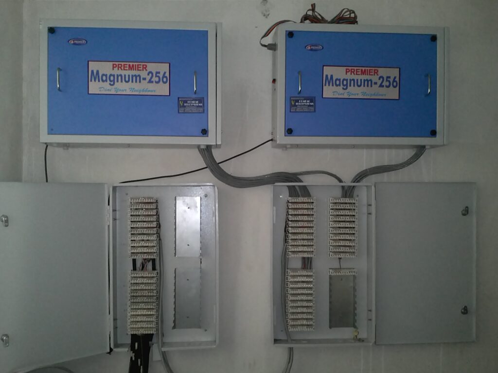 Premier Intercom system connecting to MDF box with Modules